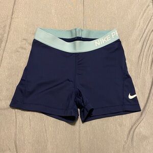 Blue Nike Pro spandex